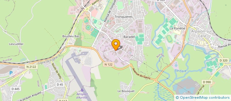localisation de l'entreprise Z-INDEX à AURILLAC