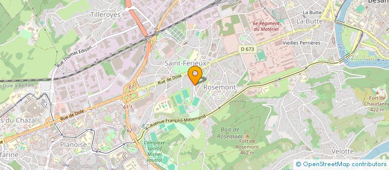 localisation de l'entreprise Z INVEST  BESANCON