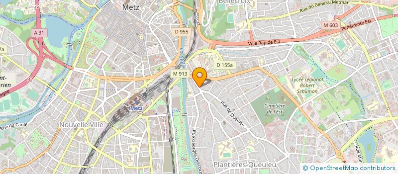 localisation de l'entreprise Z&J XIN à METZ