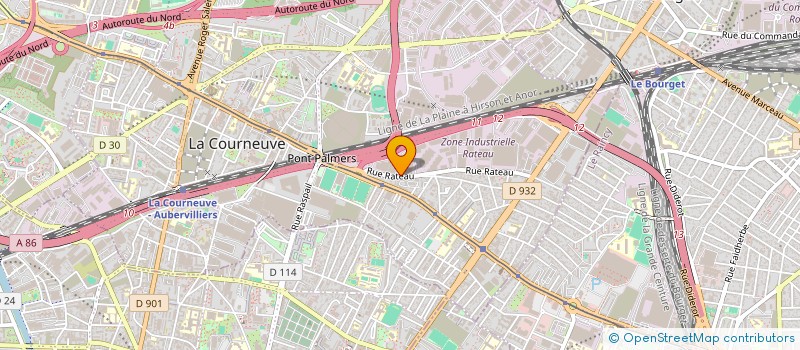 localisation de l'entreprise Z&L à LA COURNEUVE