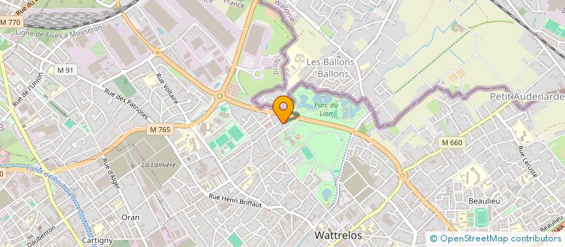 localisation de l'entreprise Z&L ARTS  WATTRELOS