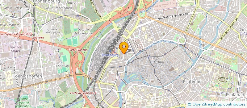 localisation de l'entreprise Z.M. à STRASBOURG