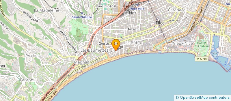 localisation de l'entreprise Z&M  NICE