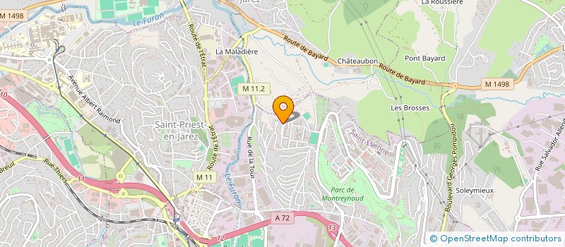 localisation de l'entreprise Z.M.K. PLATRERIE PEINTURE  SAINT-ETIENNE