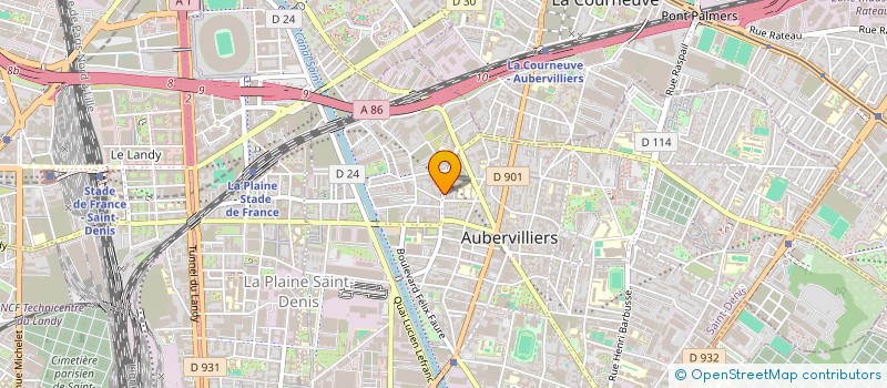 localisation de l'entreprise Z.M PIECES AUTO à AUBERVILLIERS