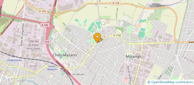 localisation de l'entreprise Z&M TRANSPORT  CHILLY-MAZARIN