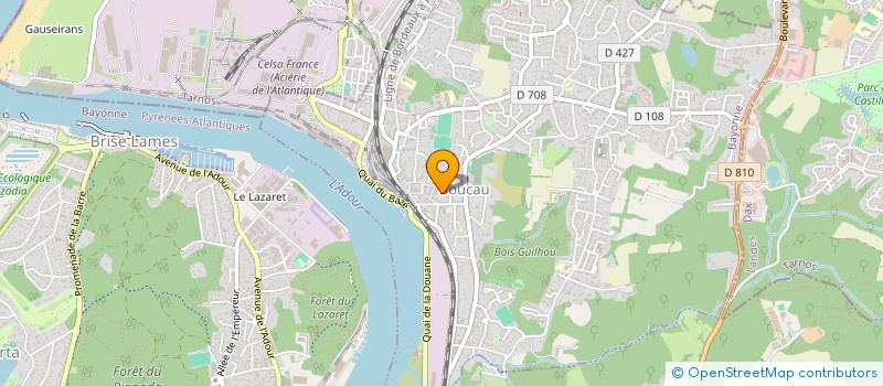 localisation de l'entreprise Z MB  BOUCAU