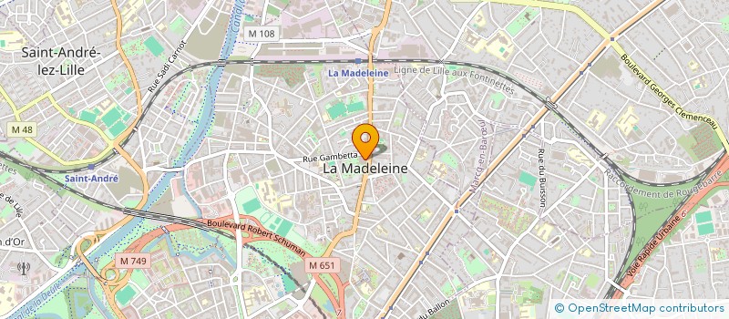 localisation de l'entreprise Z'MEDIA à LA MADELEINE