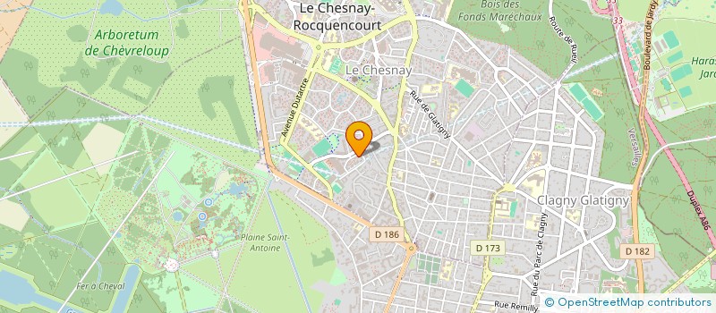 localisation de l'entreprise Z&N TRANSPORT  LE CHESNAY-ROCQUENCOURT