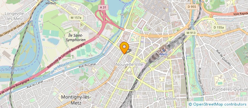 localisation de l'entreprise Z OPTIQUE à METZ