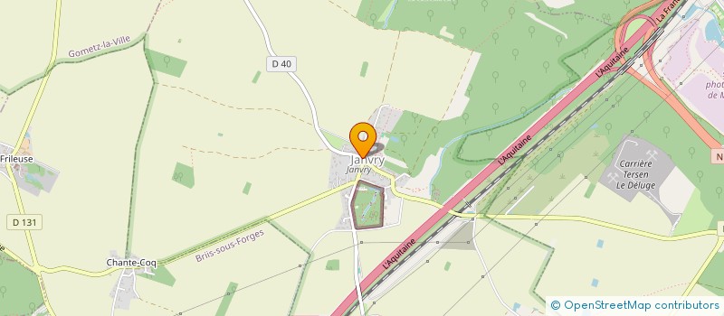 localisation de l'entreprise Z&P  JANVRY