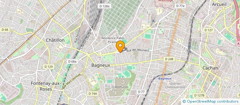 localisation de l'entreprise Z-PNEUS 92  BAGNEUX