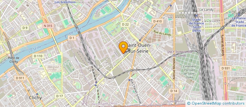 localisation de l'entreprise Z PRODUCT CONSULTING à SAINT-OUEN-SUR-SEINE