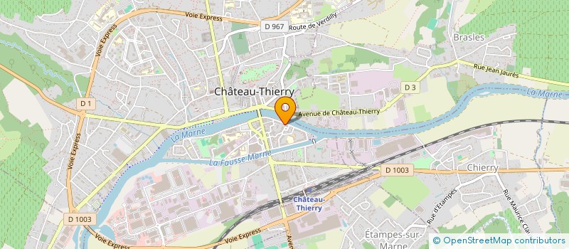 localisation de l'entreprise Z ROYALINE à CHATEAU-THIERRY