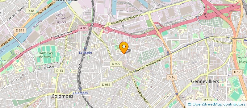 localisation de l'entreprise Z.S à COLOMBES