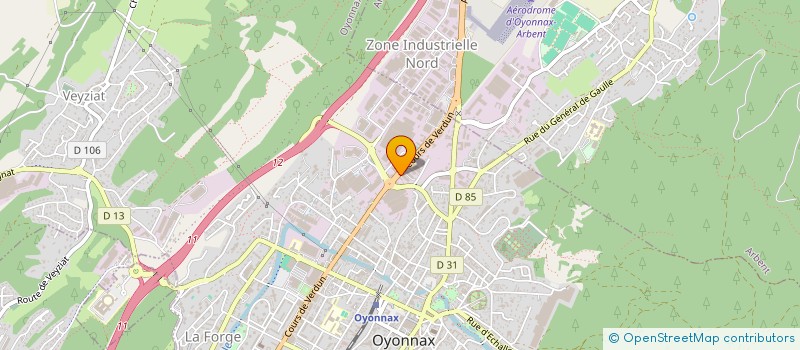localisation de l'entreprise Z.S.I à OYONNAX