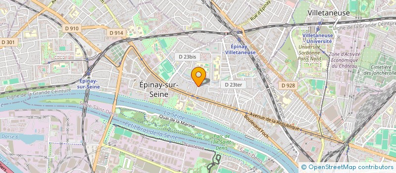 localisation de l'entreprise Z - TAXI  EPINAY-SUR-SEINE