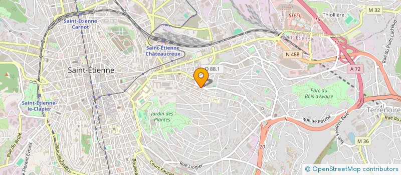 localisation de l'entreprise Z TRANSPORT  SAINT-ETIENNE