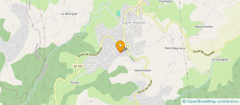 localisation de l'entreprise Z.V.D.G.  SAINT-HEAND