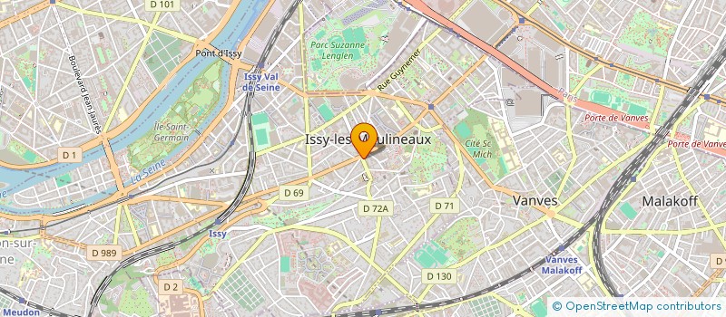 localisation de l'entreprise Z.X.R à ISSY-LES-MOULINEAUX