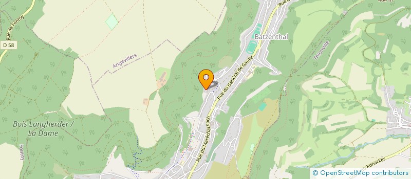 localisation de l'entreprise Z.Y  ALGRANGE