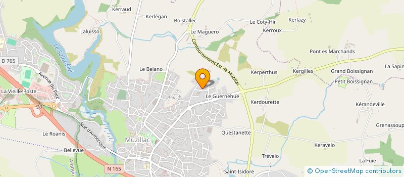 localisation de l'entreprise Z.Y.K.  MUZILLAC