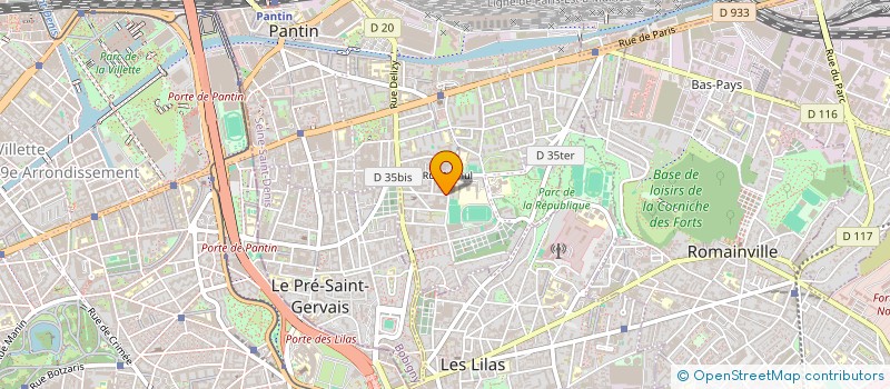 localisation de l'entreprise Z Z DIFFUSION  PANTIN