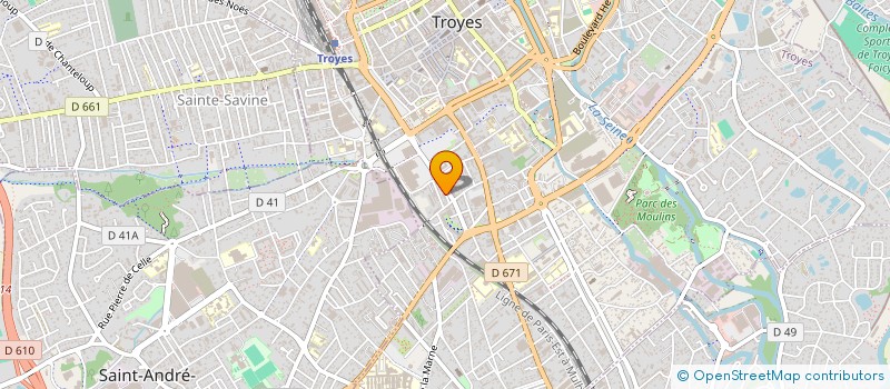 localisation de l'entreprise Z2M JAILLANT à TROYES