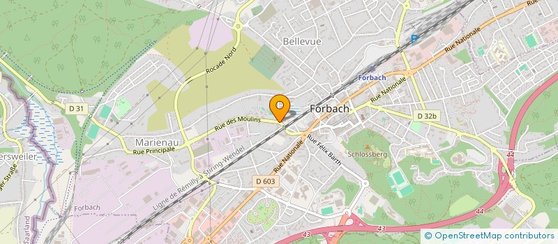 localisation de l'entreprise Z2Z CONSTRUCT  FORBACH