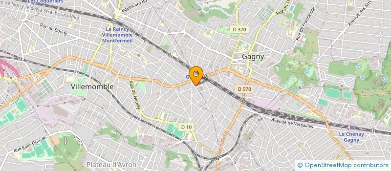 localisation de l'entreprise ZA à VILLEMOMBLE