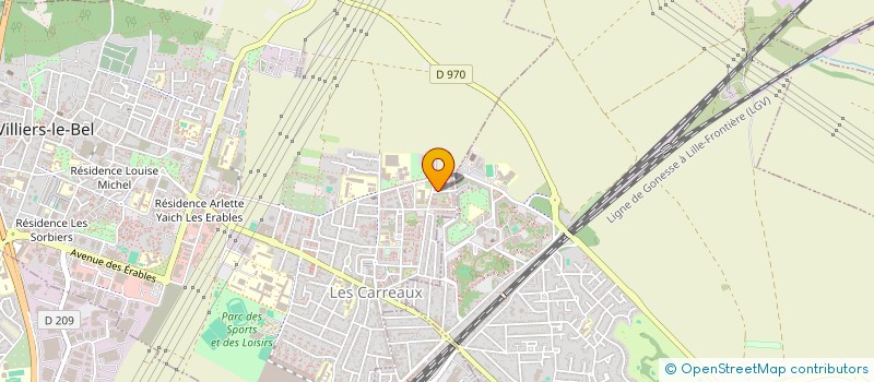 localisation de l'entreprise ZA CARS  VILLIERS LE BEL