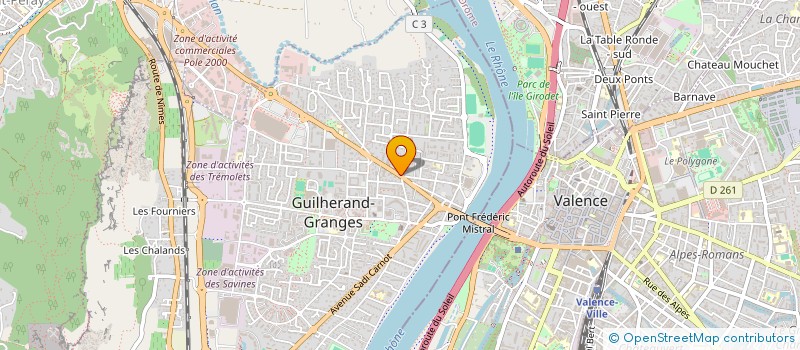localisation de l'entreprise ZA COMPANY à GUILHERAND-GRANGES