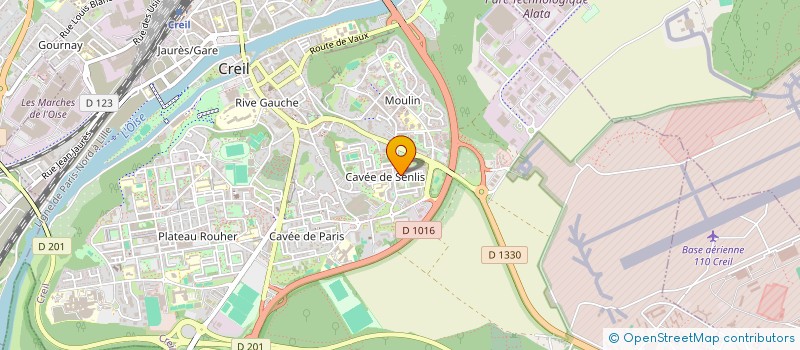 localisation de l'entreprise ZA EXPRESS à CREIL