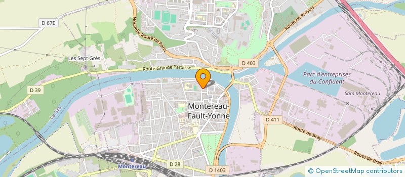 localisation de l'entreprise ZA.METAL à MONTEREAU-FAULT-YONNE