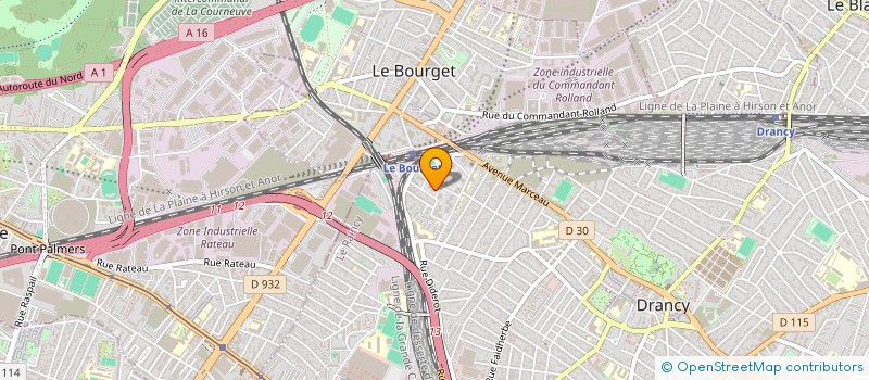 localisation de l'entreprise ZA'ON à DRANCY