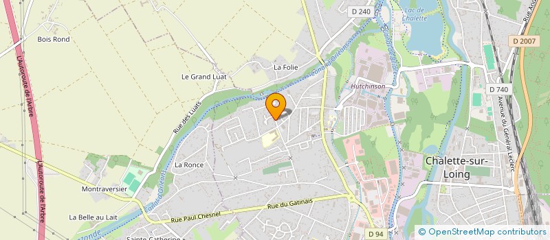 localisation de l'entreprise ZA SGI  CHALETTE-SUR-LOING