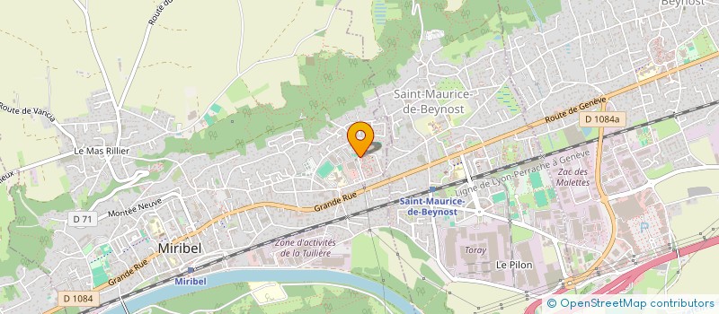localisation de l'entreprise ZA TAXI à MIRIBEL