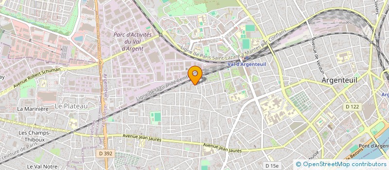 localisation de l'entreprise ZA TRANSPORTS  ARGENTEUIL