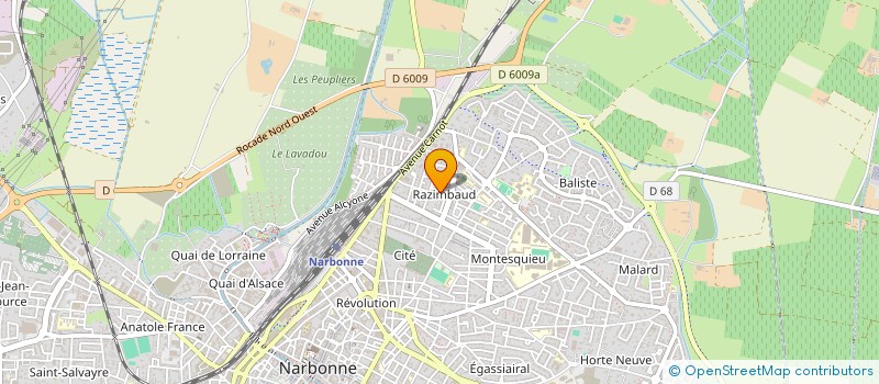 localisation de l'entreprise ZAA AGRICOLE à NARBONNE