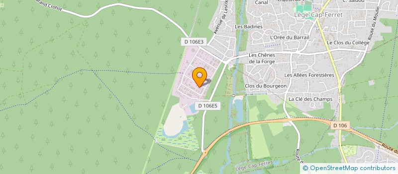 localisation de l'entreprise ZAAC 89 à LEGE-CAP-FERRET