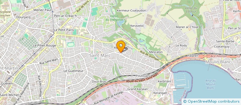 localisation de l'entreprise ZAAF  BREST