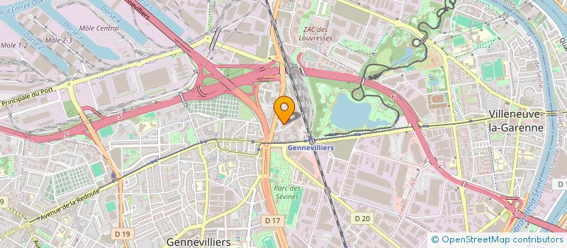 localisation de l'entreprise ZAAM - AGENCY à GENNEVILLIERS