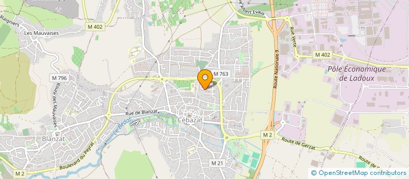 localisation de l'entreprise ZAAM TRANSPORT  CEBAZAT