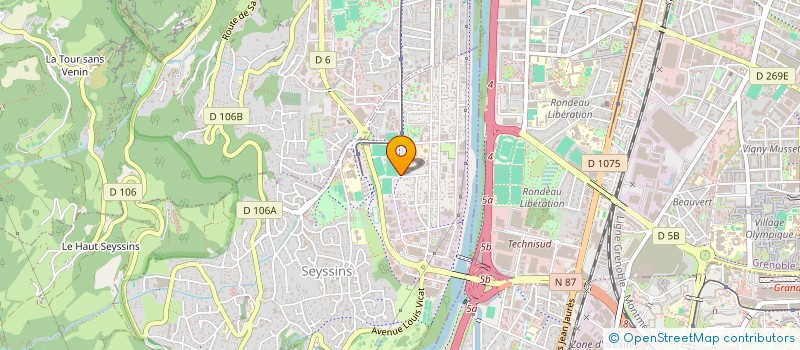 localisation de l'entreprise ZAARA à SEYSSINS