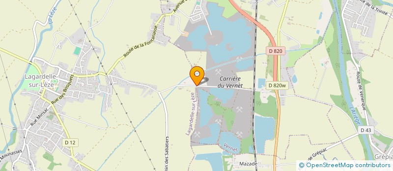 localisation de l'entreprise ZAATAR  LAGARDELLE-SUR-LEZE