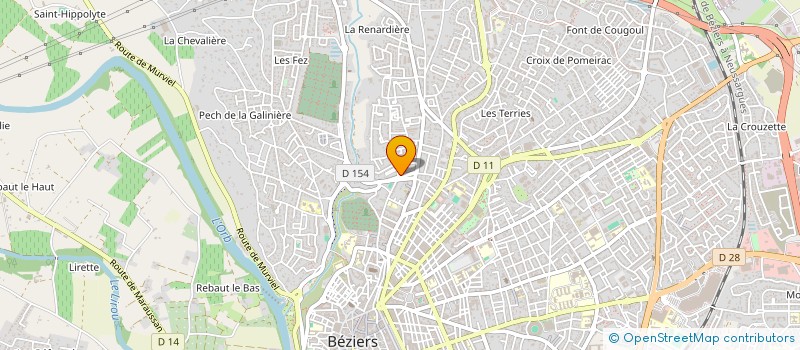 localisation de l'entreprise ZAAVIM  BEZIERS