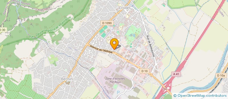 localisation de l'entreprise ZABA  CROLLES