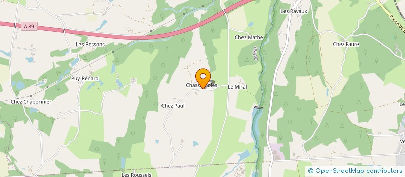 localisation de l'entreprise ZABA  ORLEAT