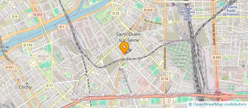 localisation de l'entreprise ZABABE à SAINT-OUEN-SUR-SEINE
