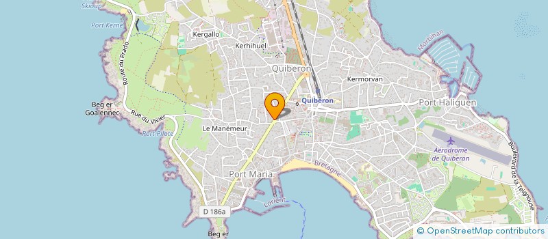 localisation de l'entreprise ZABE DAVID ET SEVERINE à QUIBERON